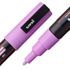 Uni - Marqueurs de peinture à base d'eau Uni Posca PC-3M - Pointe fine réversible - 0,9-1,3 mm - Couleurs douces - Paquet de 8-La pointe réversible de 0,9-1,3 mm est idéale pour le coloriage et le tracé de lignes.