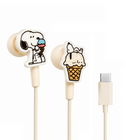 Orbit – Écouteurs filaires Peanuts-Conception résistante et confortable, idéale pour un usage quotidien
