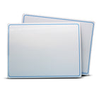 Flipside Products - Tapis d'apprentissage effaçable à sec recto verso - 9 po x 12 po - Lettres et chiffres - Paquet de 24-La surface effaçable à sec de haute qualité garantit un nettoyage facile, offrant une toile impeccable pour chaque leçon
