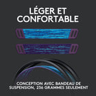 Logitech G535 LIGHTSPEED Casque gaming sans fil - Noir-Prêt à l'emploi: passez directement à l'action avec un casque gaming prêt à l'emploi simple d'utilisation. G535 utilise une connexion USB compatible PC et PlayStation.