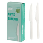 Perk - Couverts réutilisables - Couteau - Paquet de 30-Fini lisse