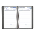 Blueline - 2026 Agenda quotidien Net Zero Carbon - 8 po x 5 po - Couleurs assorties - Bilingue-Calendriers de référence du mois précédent, du mois courant et des deux suivants sur chaque page double