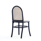 Manhattan Comfort - Lot de 4 chaises de salle à manger Paragon 44,5 cm style industriel chic - noir et gris-18,9 po L x 22 po l x 35,43 po H