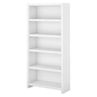 Bush Business Furniture - Bibliothèque à 5 tablettes Echo, blanc pur (KI60104-03)-Stratifié thermofusionné sur bois composite