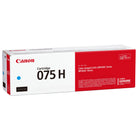 Canon - Cartouche 075 De Toner D’Origine À Haut Rendement – Cyan-Les cartouches de toner de grande capacité vous permettent d’imprimer plus longtemps, ce qui limite les remplacements