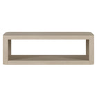Hudson&Canal - Table basse rectangulaire Kellan (119 cm) - Blanc aulne-La table est fabriquée à partir de matériaux MDF de haute qualité et durables