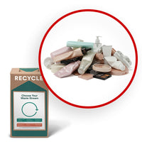 TerraCycle - Produits de beauté et emballage - Zero Waste Box- Petite-Recycle n’importe quelle marque de cosmétiques vides, de soins capillaires ou de soins de la peau.

N’envoyez pas  d’aérosols ou de boîtes sous pression, d’articles électroniques comme des sèche-cheveux et des redresseurs, des flacons de parfum, des bouteilles de vernis à ongles ou des dissolvants, des crayons pour les yeux en bois, des déchets biomédicaux ou biologiques dangereux, ou des emballages partiellement pleins (tubes, pots et co