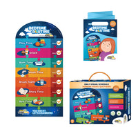 Easy Daysies - Calendrier Visuel Personnalisable Pour les Enfants: Ma Routine du Coucher-Les houraires visuels aident les enfants à devenir plus coopératif, confiant, indépendant
