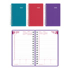Brownline - 2026 Agenda quotidien DuraFlex avec couverture texturée extra robuste - 8 po x 5 po - Couleurs assorties - Anglais-12 mois: janvier 2026 à décembre 2026