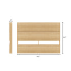 Nexera - Tête de lit double effet de planches, Érable Naturel-S'agence parfaitement aux divers lits doubles de Nexera ainsi qu'aux panneaux extension Nexera (vendus séparément)