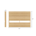 Nexera - Tête de lit double effet de planches, Érable Naturel-S'agence parfaitement aux divers lits doubles de Nexera ainsi qu'aux panneaux extension Nexera (vendus séparément)