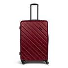 Swiss Mobility AHB 30 po Valise grande rigide - Rouge-Roues doubles à 360 degrés (8 roues) pour un roulement sans effort