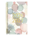 Blueline - Agenda Scolaire Hebdomadaire/Mensuel 13 Mois De Juillet À Juillet - 8 po H x 5 po l - Motif Splash - Anglais-Reliure à double spirale dorée, couverture en poly épaisse