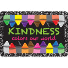 Ashley Productions - The Original Fun Mat - Tapis de Bienvenue - 15 -5" x 23 -5" - Couleurs de Gentillesse du Monde-Mesure et conception : Le tapis Kindness Colours World Mat mesure 15,5 po x 23,5 po.