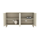 Manhattan Comfort - Novara 60" Buffet contemporain à 4 portes - Chêne blanchi-10