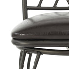 Homy Casa - Tabourets de bar pivotants industriels Homy Casa de 26 po de hauteur de comptoir - Ensemble de 2 - avec similicuir noir pour îlot-Hauteur Parfaite : Hauteur d'assise de 26", idéale pour une utilisation avec des comptoirs de cuisine ou des tables hautes.