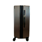 TRAVLR - Valise d'enregistrement légère à coque rigide, 24 po - Brun-Système d'expansion à fermeture éclair pour 20 % d'espace de rangement en plus