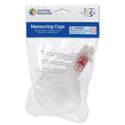 Learning Resources - Verre à mesurer, ensemble de 5, 30/p (LER4290)-Comprend : 1/8 tasse (29,5 ml), 1/4 tasse (59 ml), 1/3 tasse (79 ml), 1/2 tasse (118 ml) et 1 tasse (236 ml) avec anneaux amovibles et s’empilent