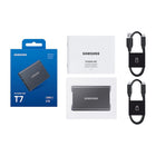 Samsung - MU-PC4T0T/AM USB 3.2 Gen. 2 T7 4 To Disque Dûr Portatif SSD - Gris-Enregistrement vidéo haute résolution