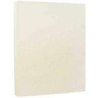 JAM Paper - Papier cartonné Strathmore, 80 lb, 8,5 po x 11 po, vélin ivoire, paquet de 50-Couleur : ivoire tissé / Faites ressortir votre travail avec du papier cartonné à noyau solide de qualité supérieure ; c'est coloré tout au long !