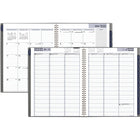AT-A-GLANCE - Agenda hebdomadaire/mensuel traditionnel 2026 - 11 po H x 8 1/2 po l - gris - bilingue-Couverture en poly 2 pieces durable gris fonce