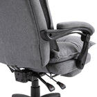 Vinsetto - Chaise de bureau inclinable à haut dossier avec repose-pieds-Couleur : Gris