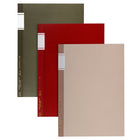 Gry Mattr - Cahiers de composition - Couleurs variées - Paquet de 3-Ensemble de 3 cahiers de composition format B5 17,6 cm L x 25 cm P (6,9 x 9,8 po)