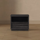 Manhattan Comfort - Table de nuit contemporaine Navis 26" à 1 tiroir - Gris charbon-Assemblage à domicile requis Tout le matériel inclus