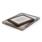 Decent Living - Cadre photo en bois massif - Couleur noyer - 14x18pouce - Paquet de 2-8
