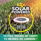 Bell + Howell - Lumières de chemin d’extérieur à disque pivotant à énergie solaire avec 8 ampoules LED - Paquet de 4-Alimentation solaire et installation facile – aucun fil requis : Alimentées par des cellules solaires intégrées et des batteries rechargeables, ces lumières se rechargent pendant la journée et s’allument automatiquement la nuit. Aucun câblage ou outil nécessaire pour l’installation