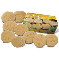 Yellow Door - Enquête sur les empreintes de pas des safaris-Pierres double face avec animal d'un côté et empreinte de pas au verso