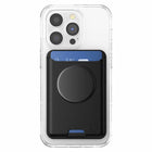 PopSockets - Softgoods PopWallet+ pour MagSafe avec adaptateur Noir-Peut contenir jusqu'à 3 cartes ou 6 cartes de visite.