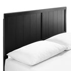 Modway - Alana Bois Lit à plateforme complet avec pieds écartés, Noir-Construction en bois, MDF et placage