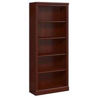 Bush Business Furniture - Bibliothèque haute à 5 tablettes Arlington, cerisier naturel (WC65515-03)-Stratifié thermofusionné sur bois composite