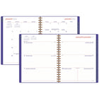Mead - Agenda hebdomadaire/mensuel couleur pop 2026 - 11 po H x 8 1/2 po l - violet - bilingue-15 mois complets de planification hebdomadaire/mensuelle + 3 pages mensuelles