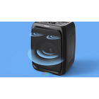 Philips - Haut-parleur de fête Bluetooth TAX3000-Lumières de fête synchronisées au rythme de la musique - Quand la musique bat son plein, un arc-en-ciel de lumières DEL RVB colorées scintille et pulse à la surface du woofer de cette enceinte. Avec 13 modes d’effets lumineux au choix, vous pouvez créer l’ambiance parfaite : il suffit d’appuyer sur le bouton d’éclairage du panneau de l’enceinte ou d’utiliser notre application compagnon pour lancer le spectacle lumineux.