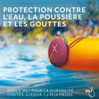 Ultimate Ears - MINIROLL Enceinte Bluetooth ultra-portable et étanche, Rose-Associez un nombre illimité d’enceintes Bluetooth portables MINIROLL illimitées avec Auracast pour monter encore le son