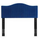 Modway - Brielle Chenal Touffé Performance Velvet Tête de lit complète/Queen, Marine-Tissu résistant aux taches durable