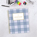 AT-A-GLANCE - Agenda scolaire hebdomadaire/mensuel carreaux lilas Emily Ley Simplified 2025-2026 - 11 po H x 8 3/8 po l - lilas - bilingue-La reliure à double spirale dorée résiste aux accrocs et reste à plat pour une utilisation facile