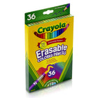 Crayola - Crayons de couleur effaçables - Paquet de 36-PROJETS CRÉATIFS : Que vous créiez un chef-d'œuvre de paysage ou que vous décoriez des t-shirts avec votre troupe de Girl Scouts, Crayola propose les marqueurs, stylos, marqueurs pour enfants, peintures, crayons de couleur et crayons de couleur dont vous avez besoin pour faire ressortir votre projet dans des couleurs vives et audacieuses.