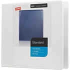 Staples® – Reliure de présentation standard à anneaux en D, 1 po, blanc-Anneaux sans interstice permettant de facilement tourner les pages 