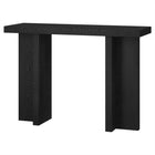Hudson&Canal - Console Dimitra 42" L - Grain noir-Le plateau de table a une capacité de poids de 50 lb