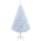 HOMCOM - Arbre de Noël artificiel de 5' avec 536 pointes de branches support métallique blanc-Feuilles réalistes pour donner un aspect plein et luxuriant à l'arbre 