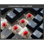 Ducky - ONE 3 Pro Nazca RGB Mechanical Keyboard - MX Blue Switch - Mini Layout - Black-Trois angles de clavier : Les pieds à deux niveaux permettent de régler votre clavier à trois angles d'inclinaison différents.
