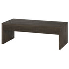 Hudson&Canal - Table basse rectangulaire Lawrence , 48 po de largeur, brun aulne-Le plateau de table a une capacité de poids de 60 lb