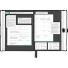 AT-A-GLANCE - Agenda hebdomadaire/mensuel Foundation non daté - 8 1/4 po H x 5 3/4 po l - Noir - Anglais-L’agenda est garanti pour durer toute l’année et le papier de haute qualité résiste aux bavures d’encre 