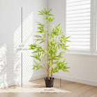 Outsunny - Arbre de bambou artificiel 4 pi - vert-De la mousse en PE et du sol en ciment sont inclus pour plus de stabilité et de réalisme 