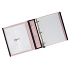 Staples - Reliure Better Binder - 1½ po - rose-Pochette verticale intérieure non collante pour garder les feuilles en place