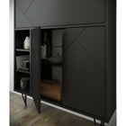 Nexera - Bureau mural Slim, Noir-10