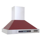 KUCHT KRH3015-R 30 po Hotte murale professionnelle - 900 CFM - Acier inoxydable/Rouge-Équipée de deux lampes DEL de 1,5 W, cette hotte Pro‑Style au design sans couture offre une meilleure visibilité pendant la cuisson et rehausse l’apparence de votre cuisinière Kucht Pro